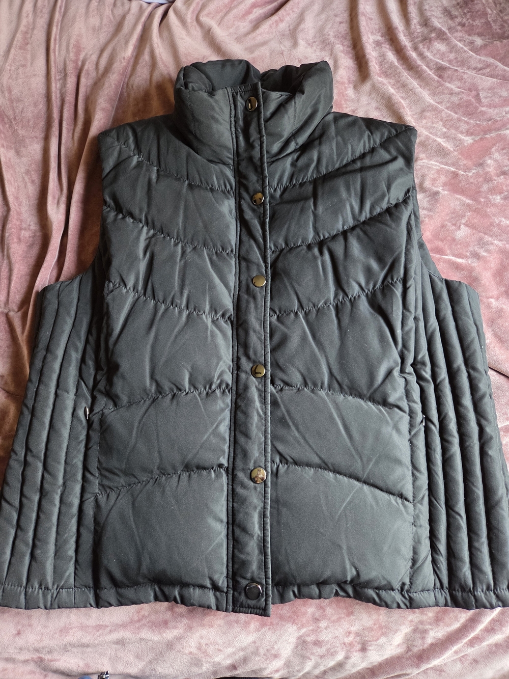 Kenneth Cole Reaction Black Quilted Puffer Vest